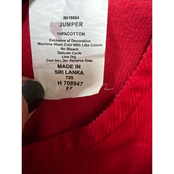 Vintage Rare Editions Jumper Dress Christmas Girlie Girl - Picture 7 of 7